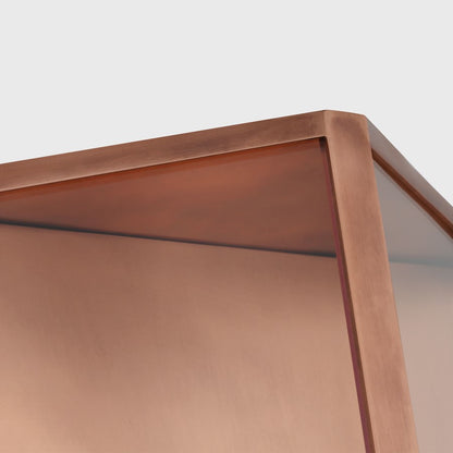 Visual Comfort Modern Punto 10" Outdoor Wall Lantern, Copper