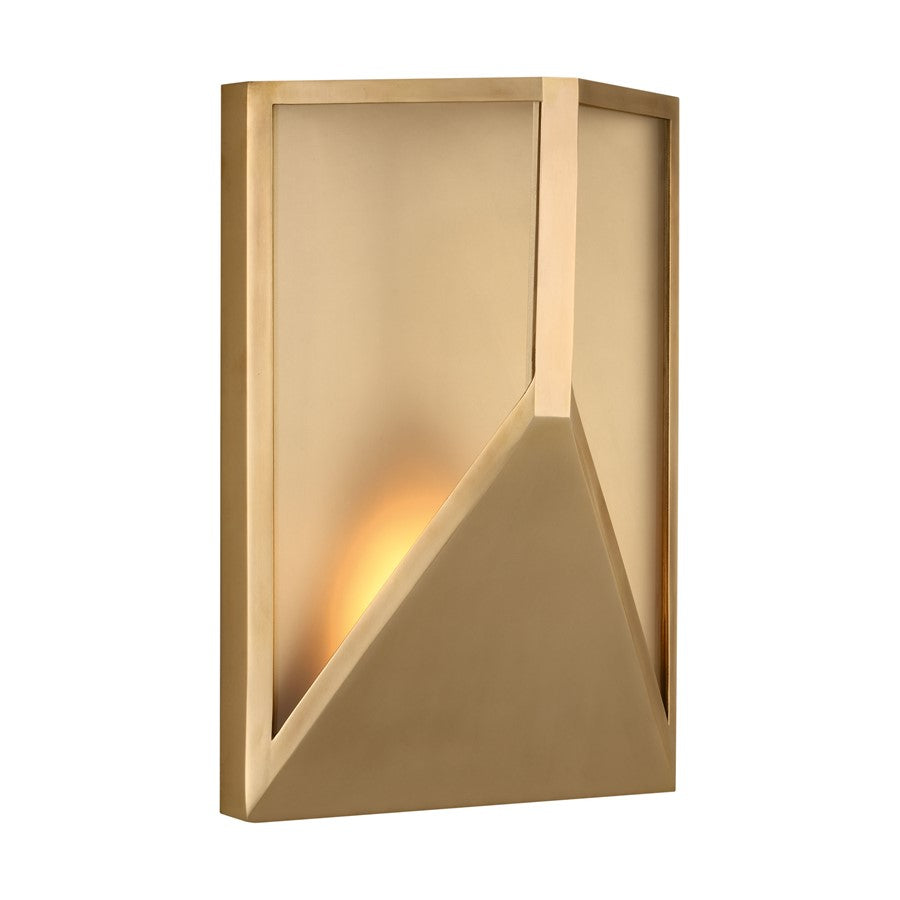 Visual Comfort Modern Punto 1Lt 7" Outdoor Wall Lantern, Brass - KWOWS69327HABCG