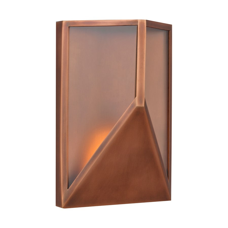 Visual Comfort Modern Punto 7" Outdoor Wall Lantern, Copper - KWOWS69327NCCG