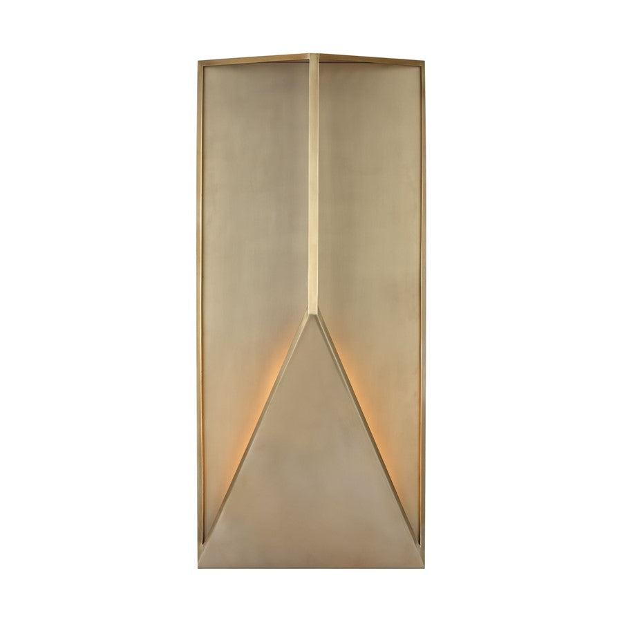 Visual Comfort Modern Punto 30" Outdoor Wall Lantern, Brass