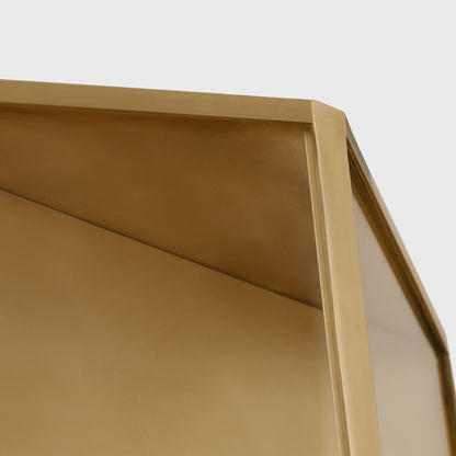 Visual Comfort Modern Punto 38" Outdoor Wall Lantern, Brass