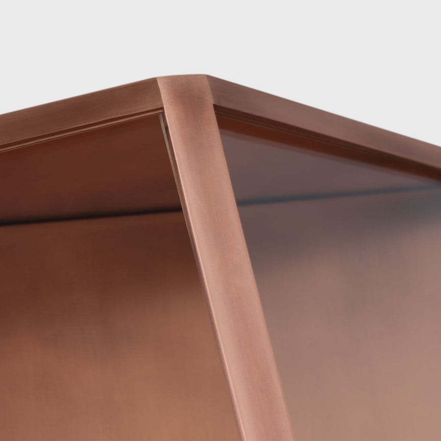 Visual Comfort Modern Punto 38" Outdoor Wall Lantern, Copper