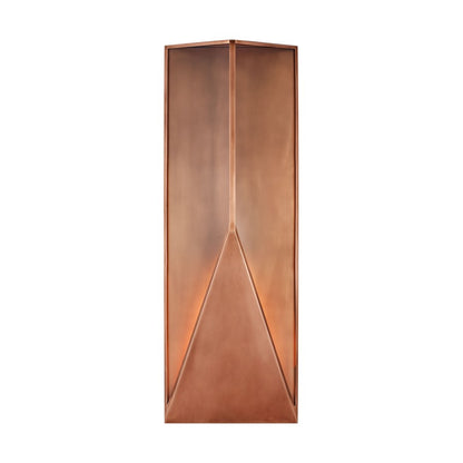 Visual Comfort Modern Punto 38" Outdoor Wall Lantern, Copper