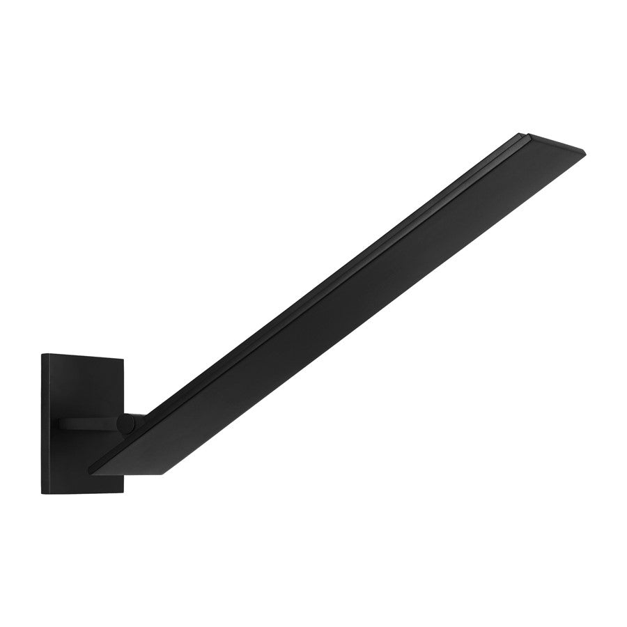 Visual Comfort Modern Angolo 18" Outdoor Wall Lantern, Outdoor BK