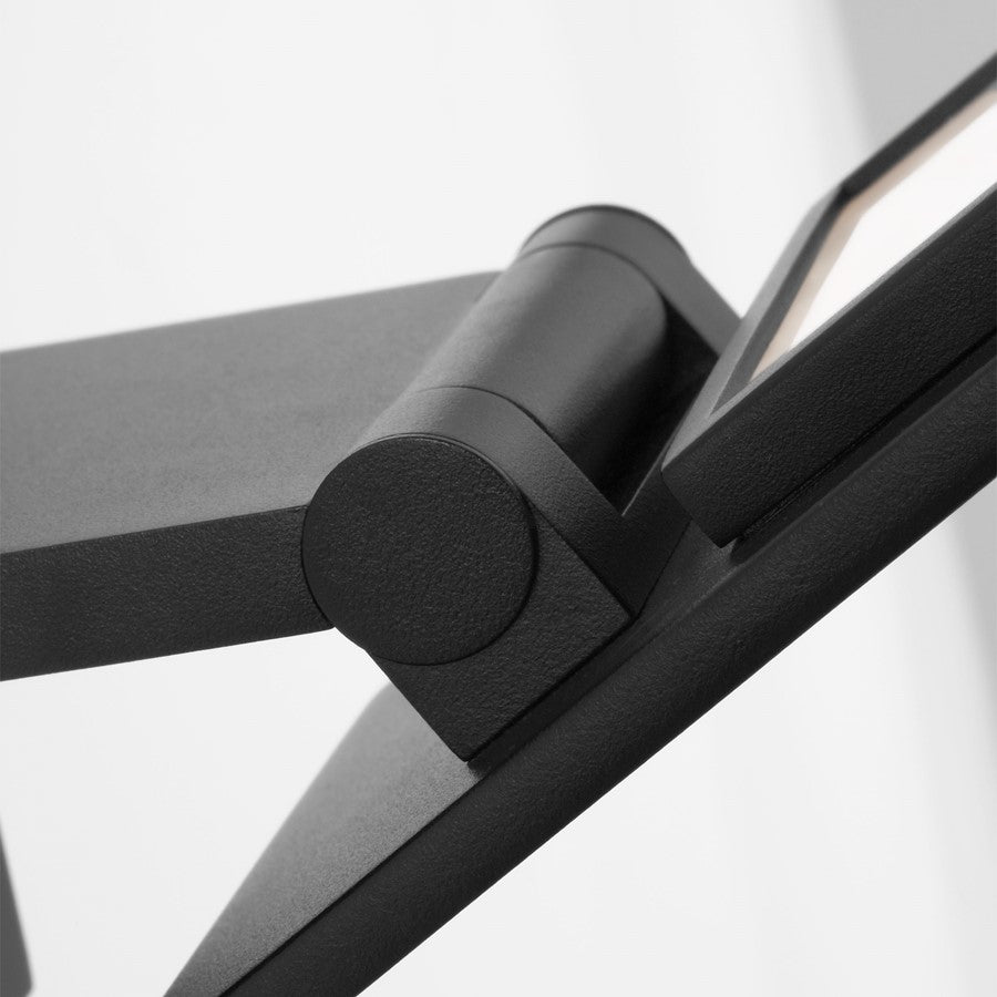 Visual Comfort Modern Angolo 18" Outdoor Wall Lantern, Outdoor BK