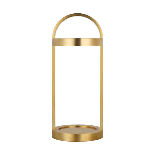 Visual Comfort Modern Cerne 1Lt 7" Rechargeable Table Lamp, Brass - KWTB61027HAB