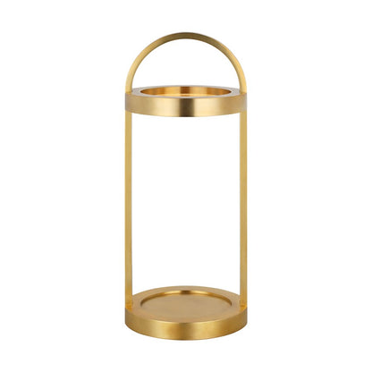 Visual Comfort Modern Cerne 1Lt 7" Rechargeable Table Lamp, Brass