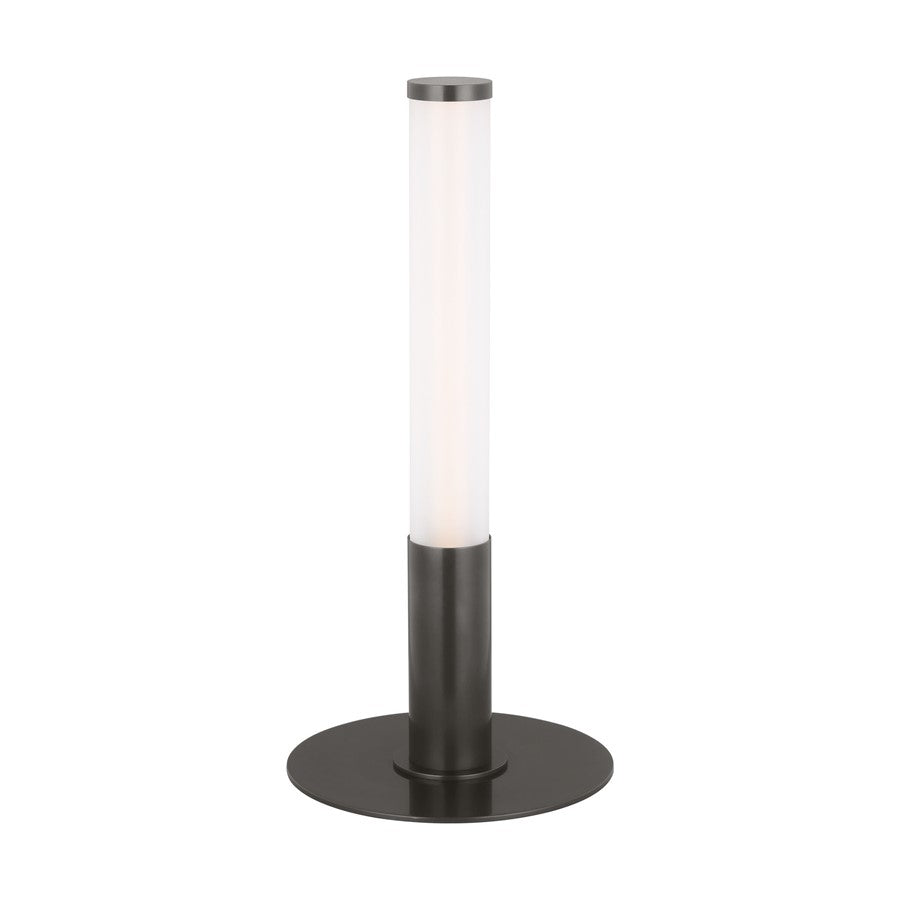 Visual Comfort Modern Miguel 16" Rechargeable Table Lamp, BZ