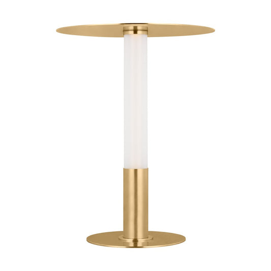 Visual Comfort Modern Miguel 16" Rechargeable Table Lamp, Brass - KWTB61627HAB