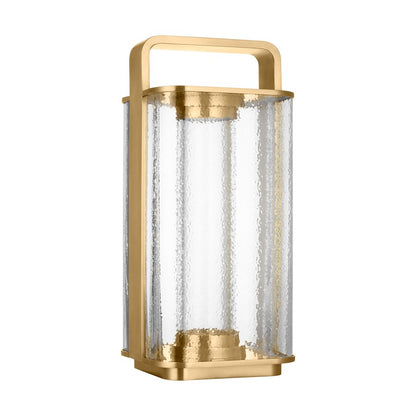 Visual Comfort Modern Flacara 15" Rechargeable Lantern, Brass