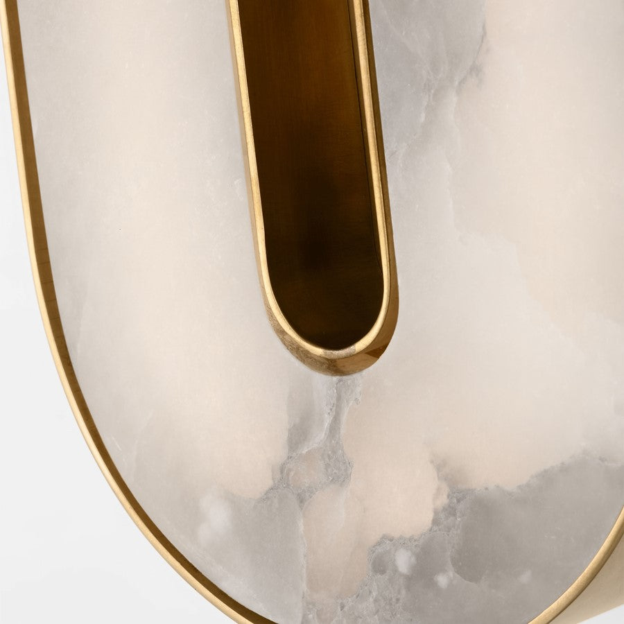 Visual Comfort Modern Wyllis 1 Light 12" Sconce, Brass