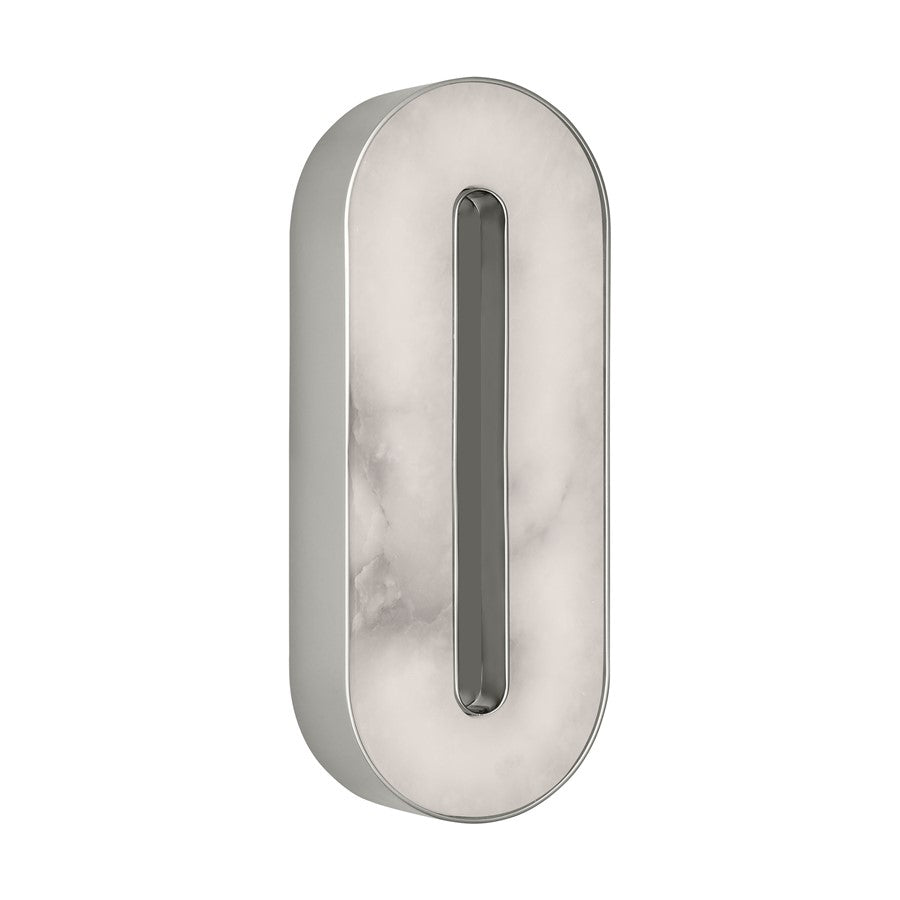 Visual Comfort Modern Wyllis 1 Light 12" Sconce, Pol Nickel