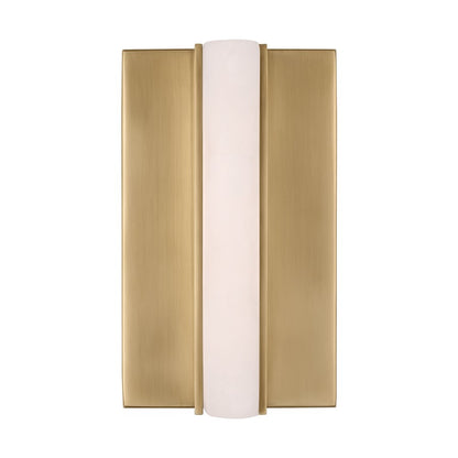 Visual Comfort Modern Linea 1 Light 5" Sconce, Brass - KWWS71227HABALB