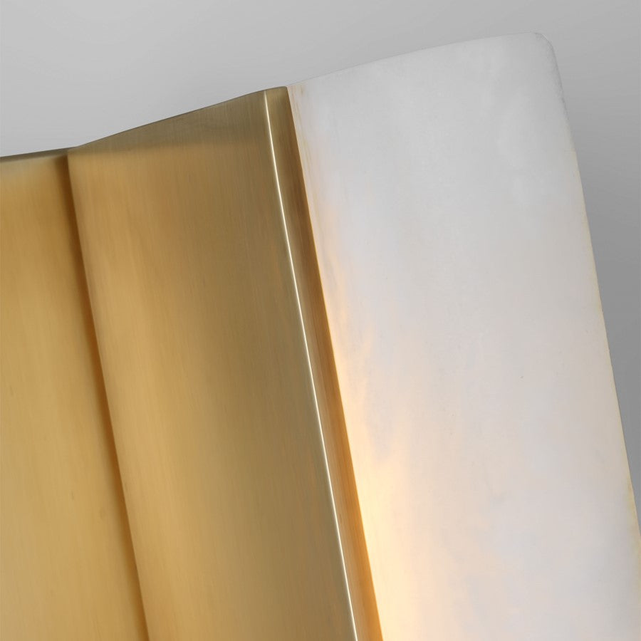 Visual Comfort Modern Linea 1 Light 5" Sconce, Brass