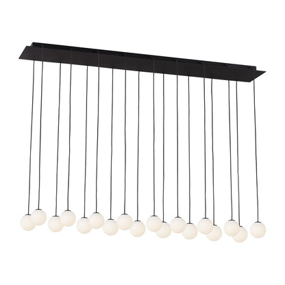 Visual Comfort Modern Orbet 18 Light 45" Chandelier, Black - SLCH58627B
