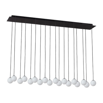 Visual Comfort Modern Orbet 18Lt 45" Chandelier/277V, Black