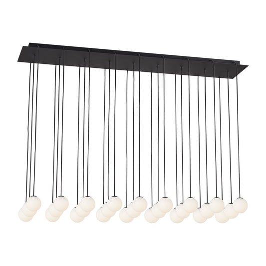 Visual Comfort Modern Orbet 27 Light 45" Chandelier, Black - SLCH58727B