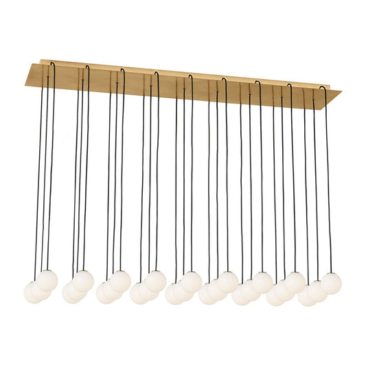 Visual Comfort Modern Orbet 27 Light 45" Chandelier, Brass - SLCH58727HAB