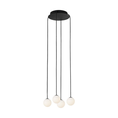 Visual Comfort Modern Orbet 4 Light 10.7" Chandelier, Black
