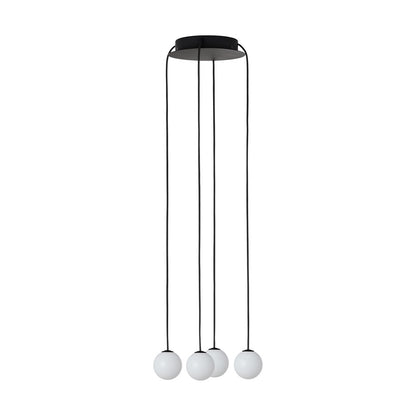 Visual Comfort Modern Orbet 4 Light 10.7" Chandelier, Black