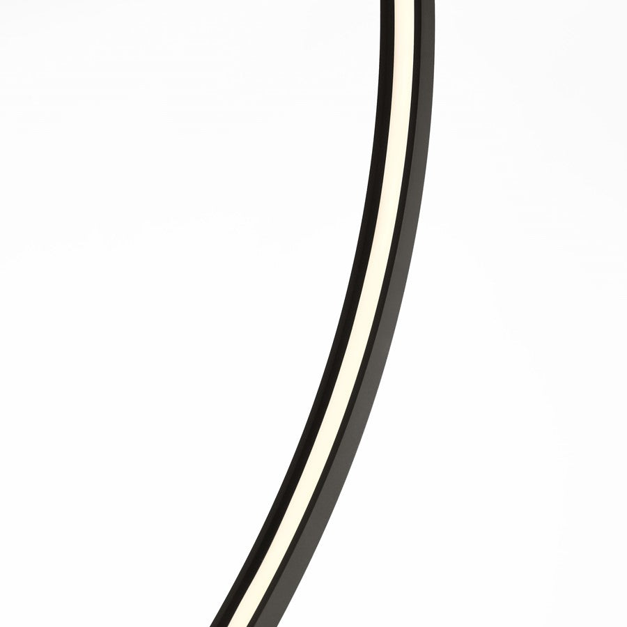 Visual Comfort Modern Baku 1 Light 24.6" Chandelier, Black