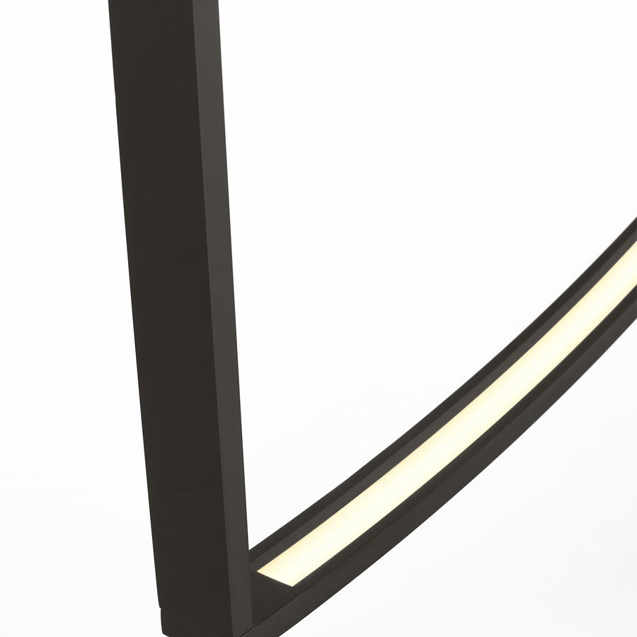 Visual Comfort Modern Baku 1 Light 48.6" Chandelier, Black