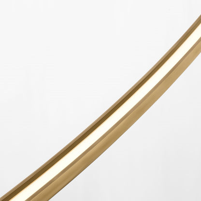 Visual Comfort Modern Baku 1 Light 72.6" Chandelier, Brass