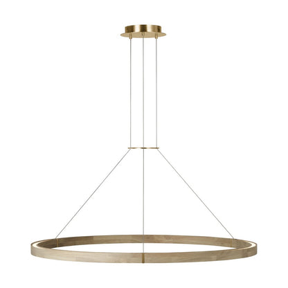 Visual Comfort Modern Ashok 1 Light 48.7" Chandelier, Brass