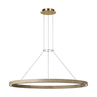 Visual Comfort Modern Ashok 1 Light 48.7" Chandelier, Brass