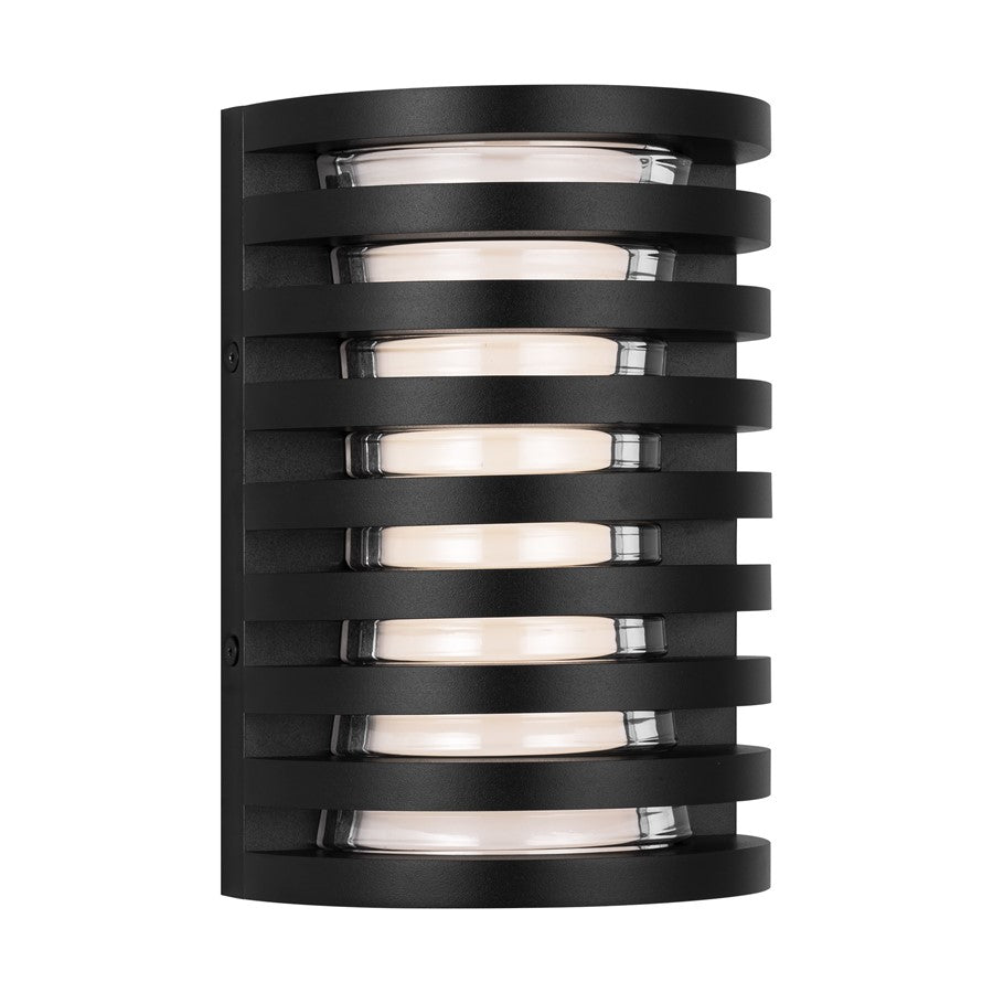 Visual Comfort Modern Quoddy 1 Light 9" Outdoor Sconce, Black - SLOWS71527OB