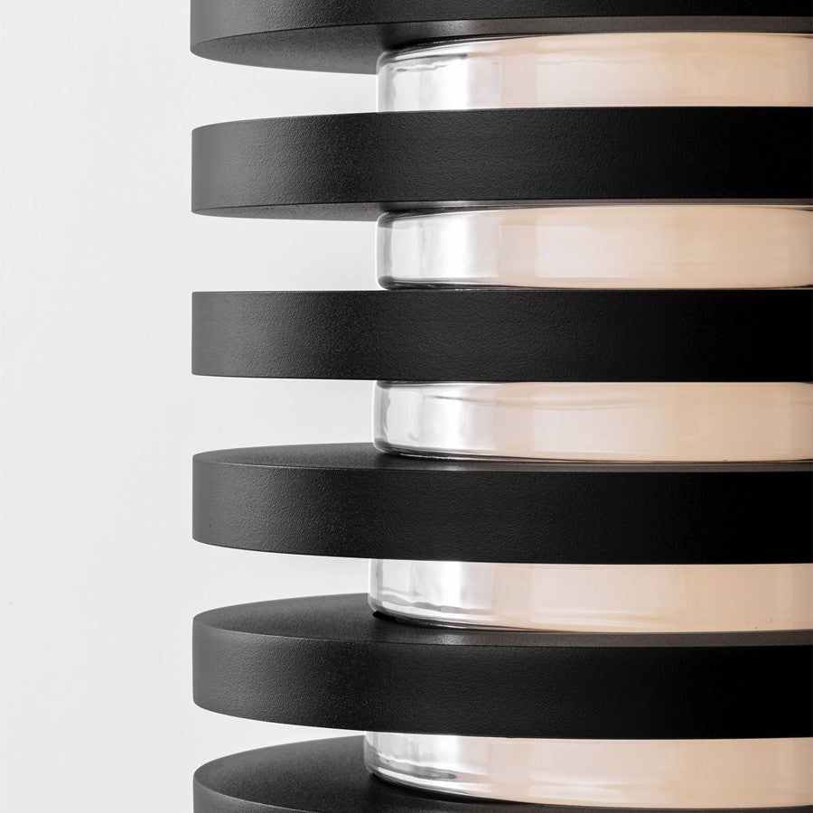 Visual Comfort Modern Quoddy 1 Light 37" Outdoor Sconce, Black