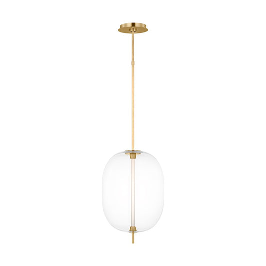Visual Comfort Modern Sean Lavin Heian 1 Light LED Pendant, Brass - SLPD31227CNB
