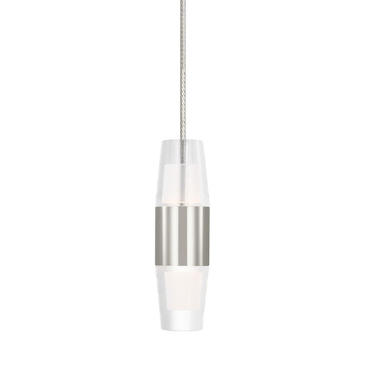 Visual Comfort Mod Sean Lavin Lassell SH Mini FJ Pendant, PN/CRY - SLPD395FJ27N