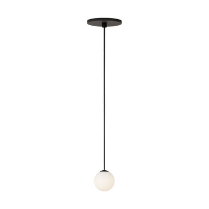 Visual Comfort Modern Orbet 1 Light 3" Pendant, Nightshade Black - SLPD58527B