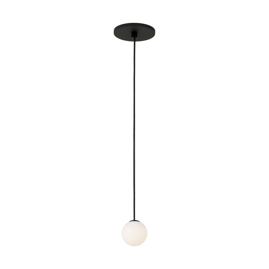 Visual Comfort Modern Orbet 1 Light 3" Pendant, Nightshade Black