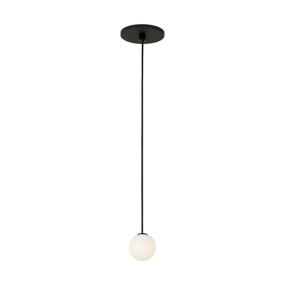 Visual Comfort Modern Orbet 1 Light 3" Pendant, Nightshade Black