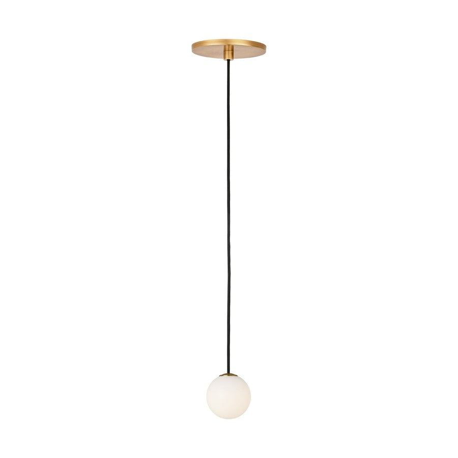 Visual Comfort Modern Orbet 1 Light 3" Pendant, Antique Brass - SLPD58527HAB
