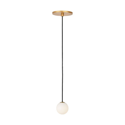 Visual Comfort Modern Orbet 1 Light 3" Pendant, Antique Brass - SLPD58527HAB