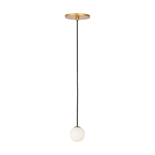 Visual Comfort Modern Orbet 1 Light 3" Pendant, Antique Brass - SLPD58527HAB