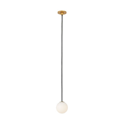 Visual Comfort Modern Orbet 1 Light 3" Alone Pendant, Brass