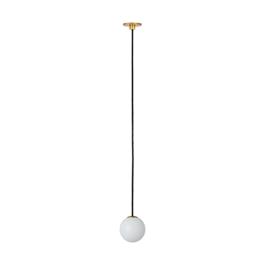 Visual Comfort Modern Orbet 1 Light 3" Alone Pendant, Brass