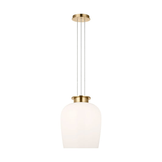 Visual Comfort Modern Vetro 1 Light 21.3" Pendant, Brass - SLPD62327HABMG