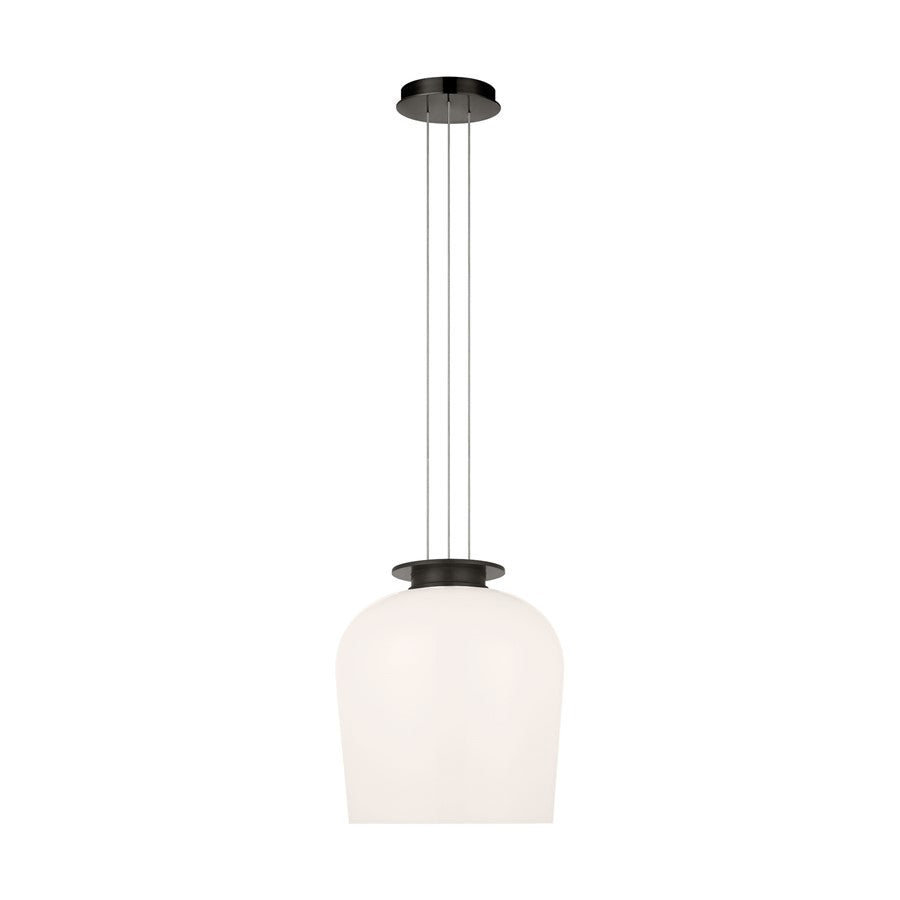 Visual Comfort Modern Vetro 1 Light 12" Pendant, Bronze - SLPD62427BZMG