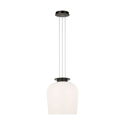 Visual Comfort Modern Vetro 1 Light 12" Pendant, Bronze - SLPD62427BZMG