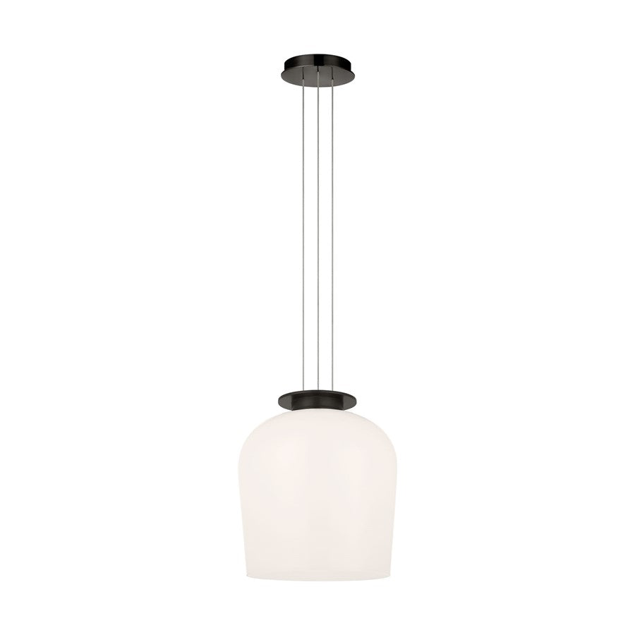 Visual Comfort Modern Vetro 1 Light 12" Pendant, Bronze