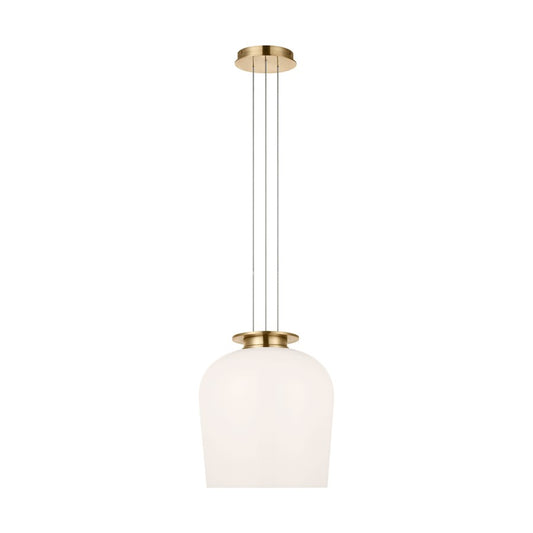 Visual Comfort Modern Vetro 1 Light 12" Pendant, Brass - SLPD62427HABMG