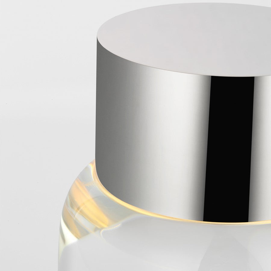 Visual Comfort Modern Caspe 1Lt 7" Rechargeable Table Lamp, NK