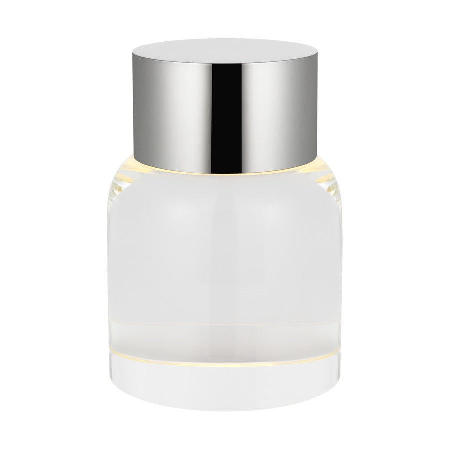 Visual Comfort Modern Caspe 1Lt 7" Rechargeable Table Lamp, NK