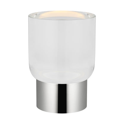 Visual Comfort Modern Caspe 1Lt 7" Rechargeable Table Lamp, NK