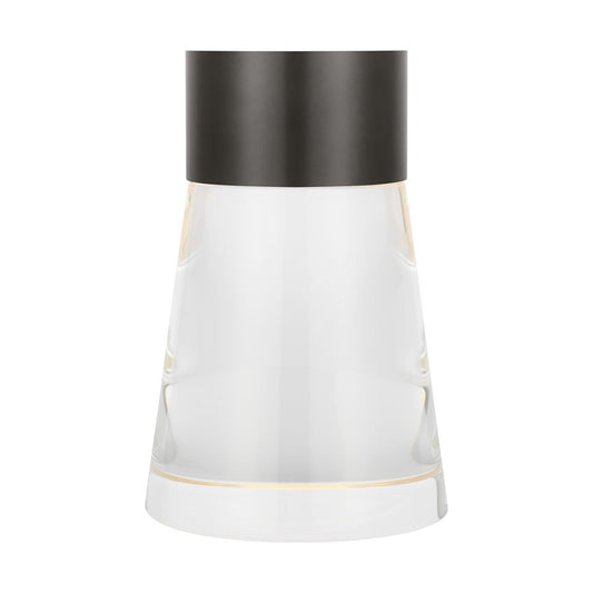 Visual Comfort Modern Caspe 8" Rechargeable Table Lamp, BZ - SLTB66627BZCG